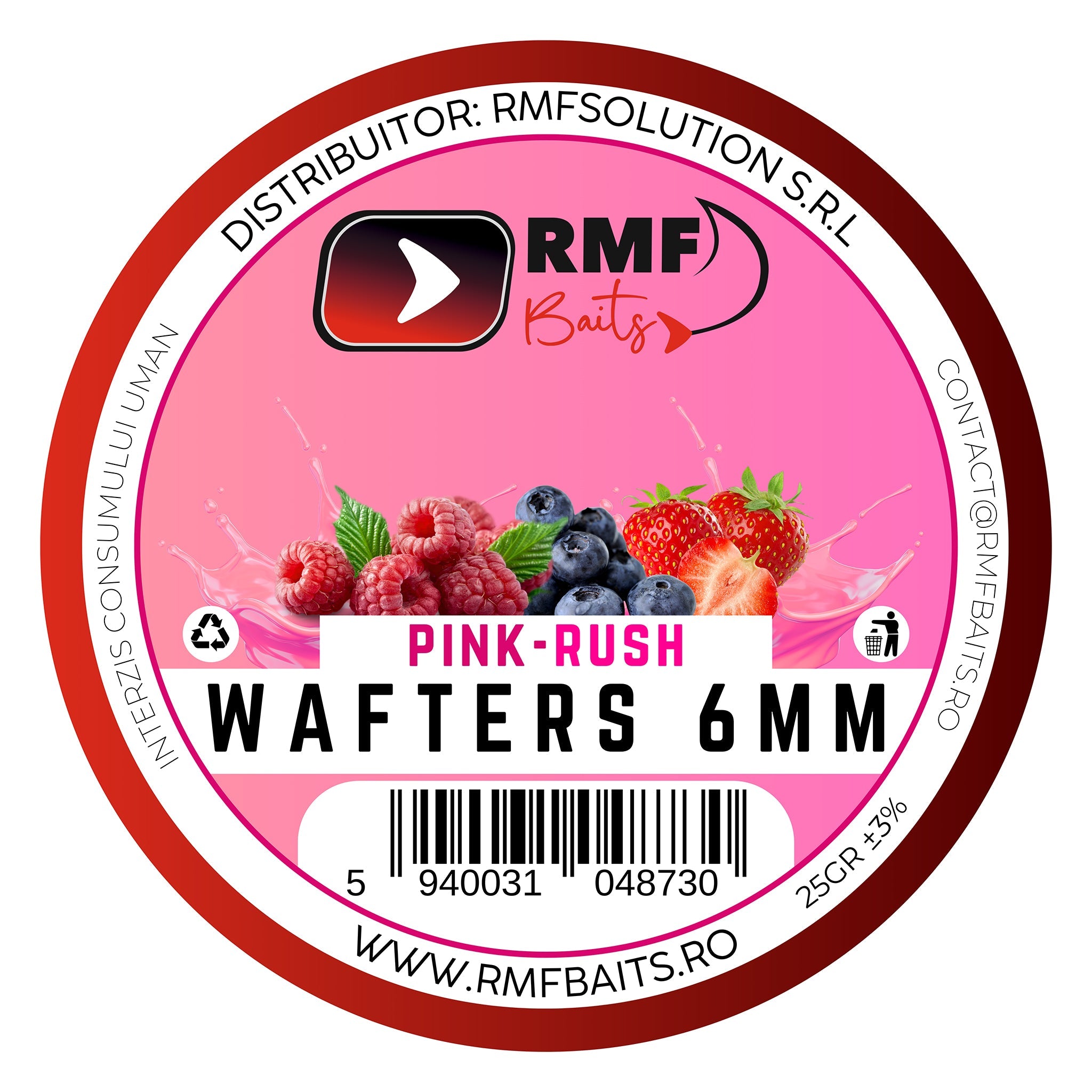 WAFTERS RMFBAITS PINK-RUSH 6MM
